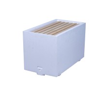 6 FRAME DADANT 1/1 FULL POLYSTYRENE 25mm THICK NUC BOX WITH SEMI VENTED BOTTOM BOARD