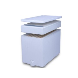 6 FRAME DADANT FULL POLYSTYRENE NUC HIVE WITH 25 MM THICK SIDES - IT MODEL 6 FRAME DADANT FULL POLYSTYRENE NUC HIVE WITH 25 MM THICK SIDES - IT MODEL