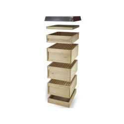 10 FRAME ZANDER BEEHIVE DADANT DIMENSIONS WITH LANGSTROTH HEIGHT